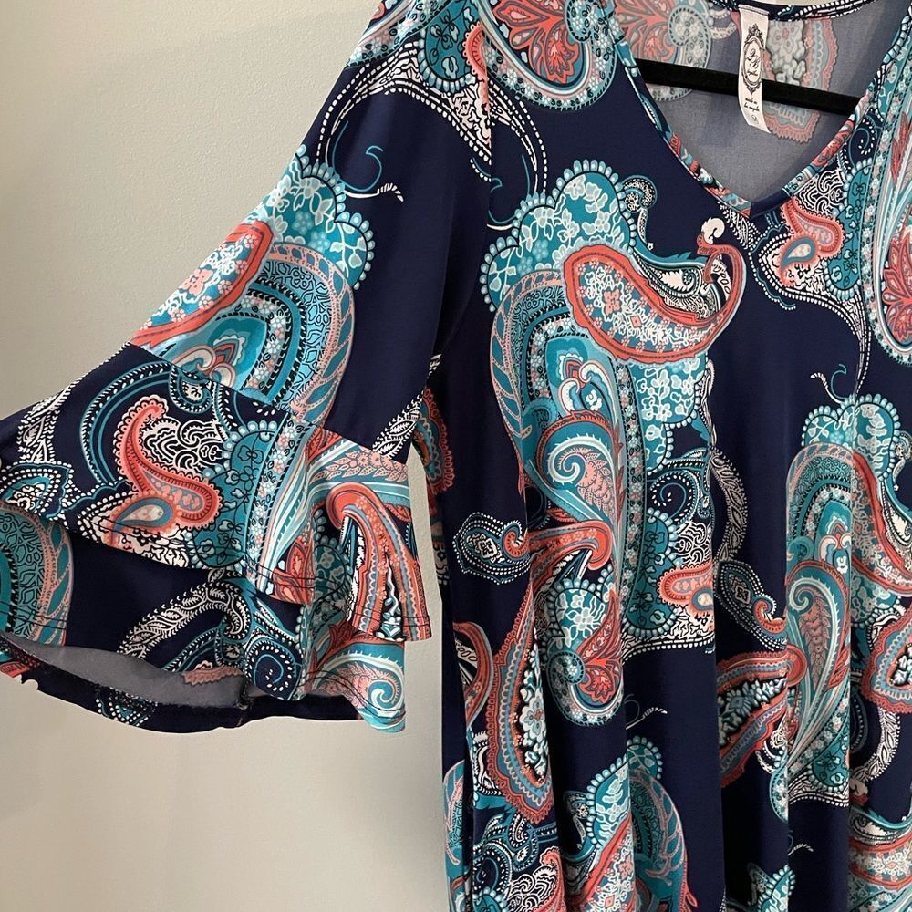 2 B Together Ruffled Sleeve Dress - Picture 2 of 4